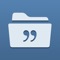 Collect and share quotes with this reference app