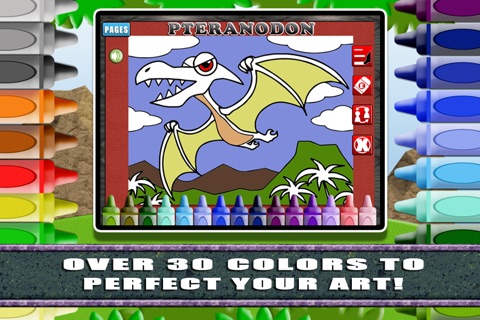 Coloring World: It's Dinosaurs (Lite)! - My Free Dino Fingerpaint Book for Kids screenshot 4