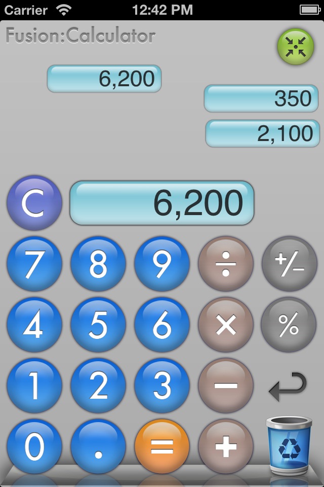 Fusion Calculator Lite screenshot 2