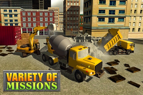 Concrete Excavator Tractor 3D screenshot 2
