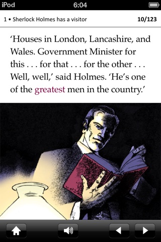 Sherlock Holmes and the Duke's Son: Stage 1 Reader (for iPhone) screenshot 2