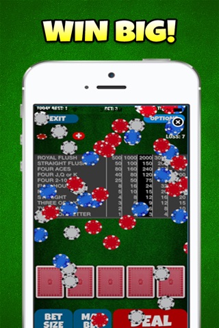 Big Win Video Poker: Play Jacks or Better & Much More - FREE Edition screenshot 2