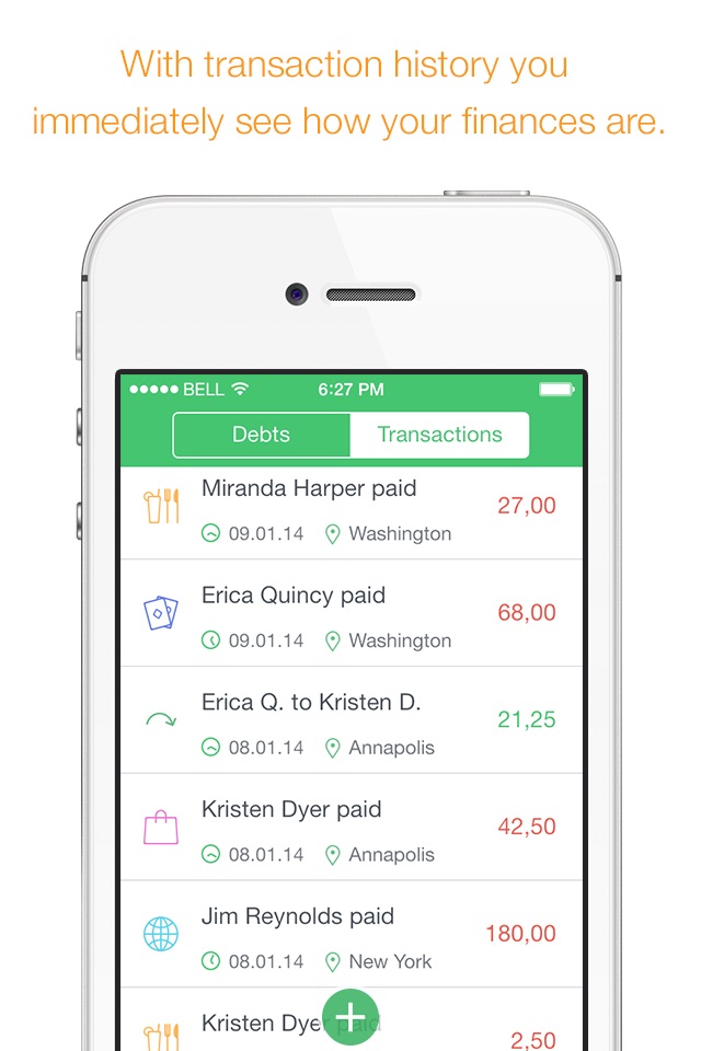 SettleApp – track and settle up your debts easily screenshot 4