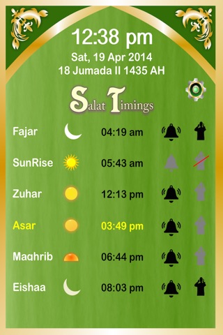 Muslims Prayer Times (Five times a day ) screenshot 2