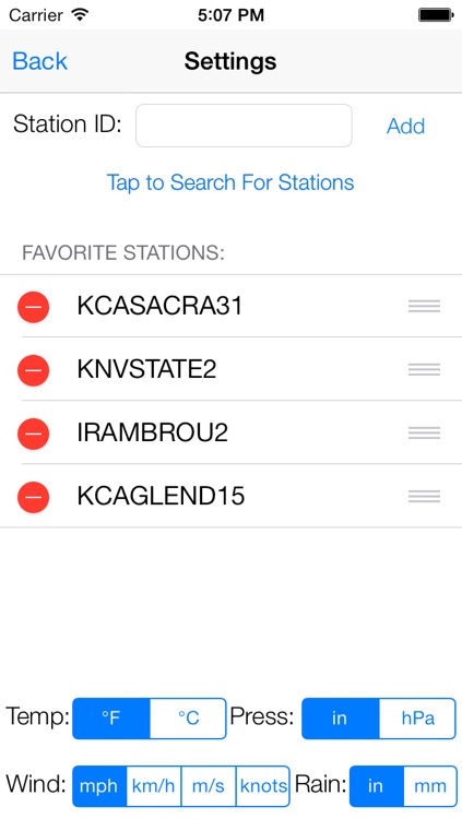 Personal Weather Station Monitor