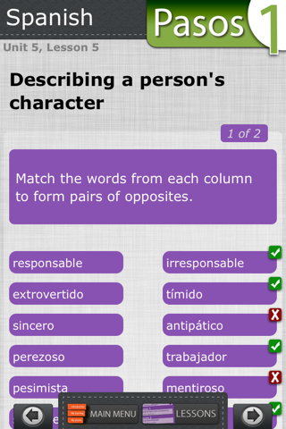 Learn Spanish Lab: Pasos 1 screenshot 3