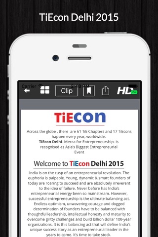 TiEcon Delhi 2015 Handbook screenshot 2