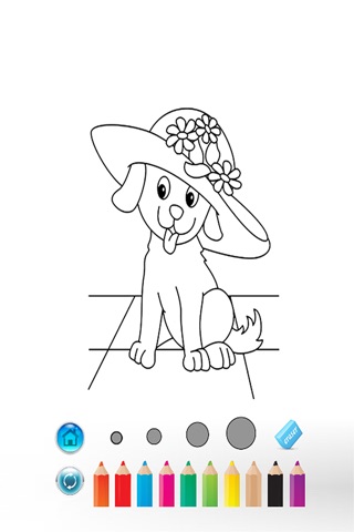 Puppy Love coloring book Fun2draw Kid Paint Express screenshot 2