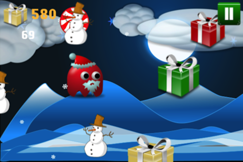 Christmas Presents From Racing Santa's Game - Don't Let The Brawlin' White Snowmen Rush To Smash Santa With A Snowball Rock screenshot 3
