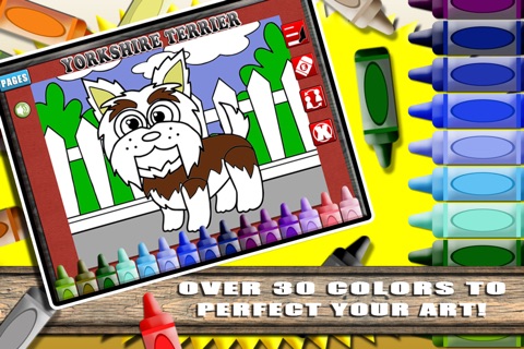 Dog Coloring World: First Fingerpaint and Emoji Art Color Book For Kids! screenshot 4