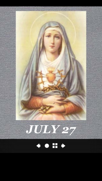 Mary Mother of the World Perpetual Calendar