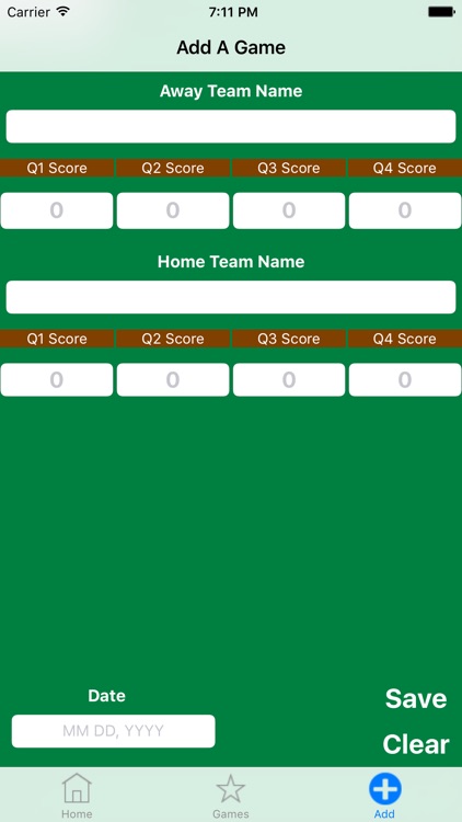 Football Score Tracker - Track and Save Football Scores