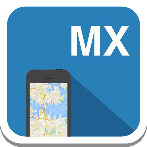 Mexico (in. Tijuana, Acapulco) offline map, guide, weather, hotels. Free GPS navigation. icon