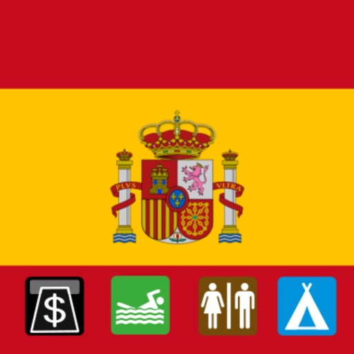 Leisuremap Spain, Camping, Golf, Swimming, Car parks, and more icon