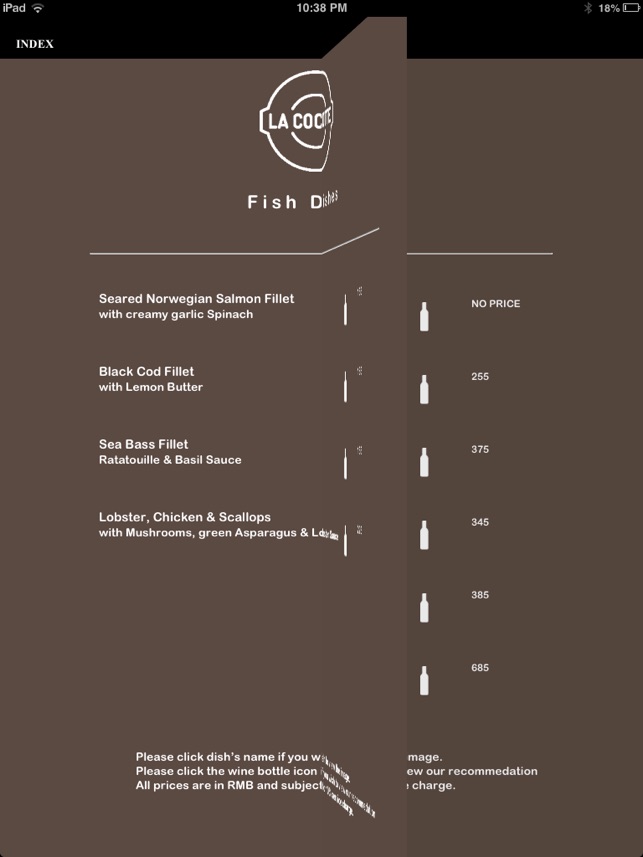 Cibo Digital Menu