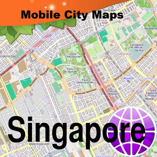 Singapore Street Map. icon