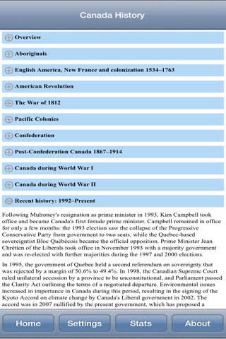 Canada History Quiz screenshot 2