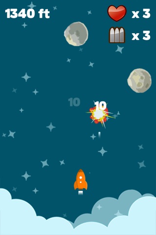 Astro Rocket Saga - Asteroids diving survival game screenshot 2