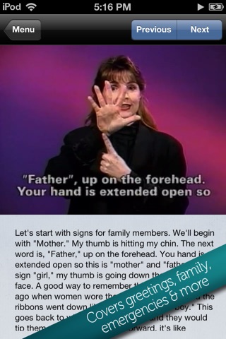 Learn American Sign Language - ASL Video Flashcards screenshot 2