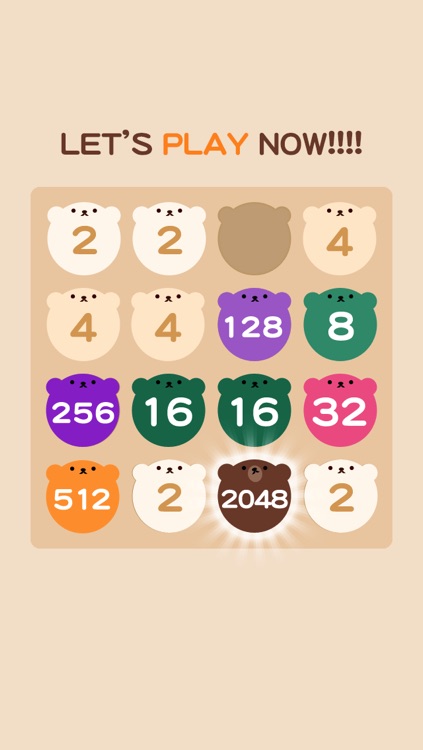 2048 BEAR  - Cute & addictive Free puzzle game