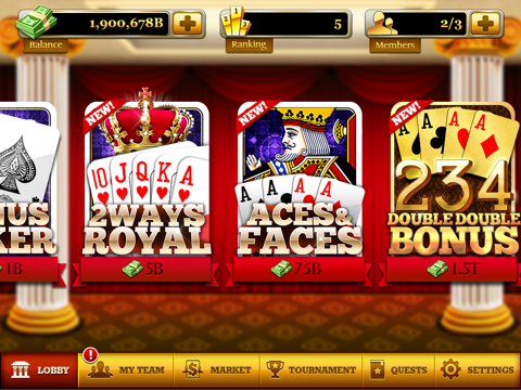 Video Poker: World Tournament! screenshot