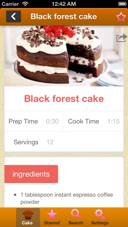 Cake Baking Recipes