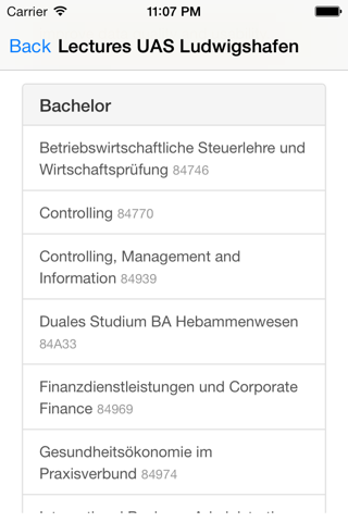 Vorlesungsverzeichnis HS Ludwigshafen screenshot 2