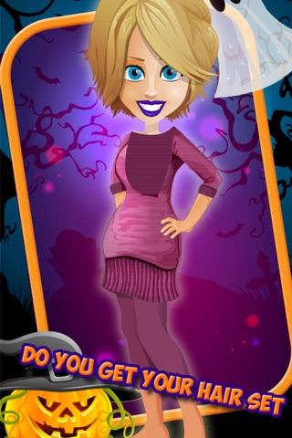 Halloween Party salon – Horror night fashion dress up free makeup makeover girls game screenshot 2