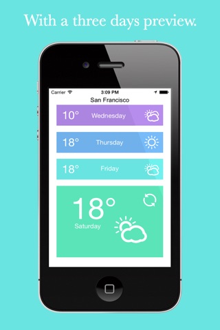 Weather - Your daily weather in a flat design screenshot 2