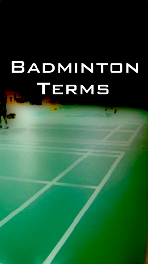 badminton terms