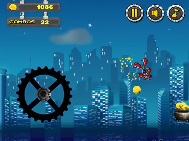 Attack of the Robot Sky Surfers Fun Free Game, game for IOS