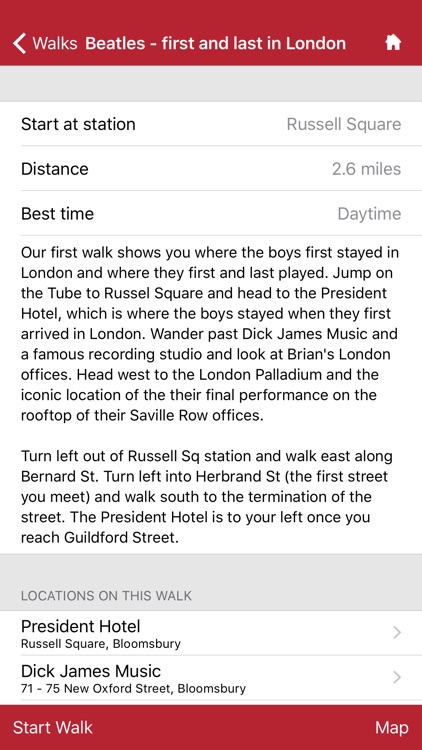 London Walks - the Beatles edition