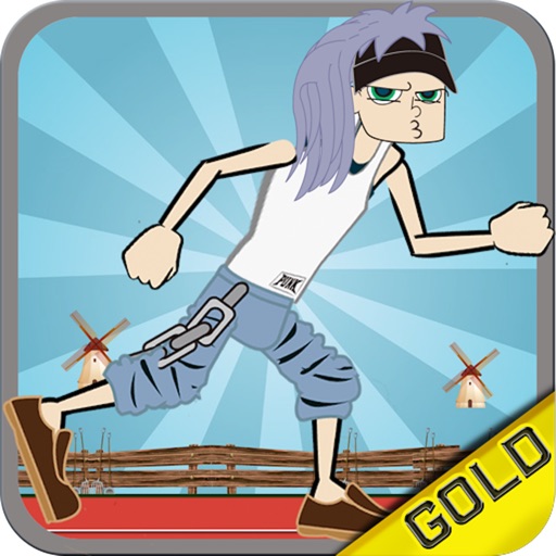 Hippies Hurdles Games - The 70' coolest sports games - Gold Edition icon