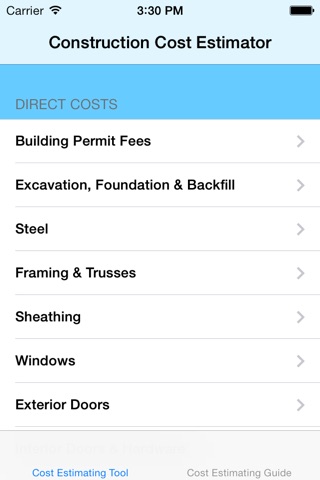 Cost Estimator's Reference Guide and Cost Estimating Tool screenshot 2