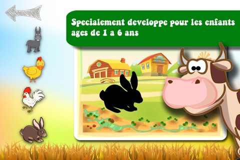 Free Shape Game Farm Animals Cartoon screenshot 2