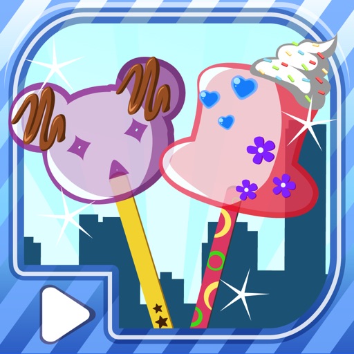 Sweet Popsicles City  : Ice Pops Free-Sweet Frozen Treats Rainbow Twister Icepop Popsicle Maker Icon