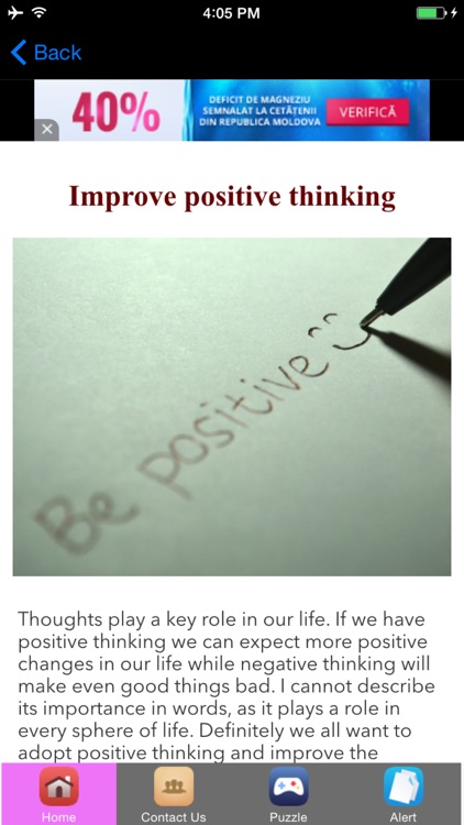 Think positive and Stay positive