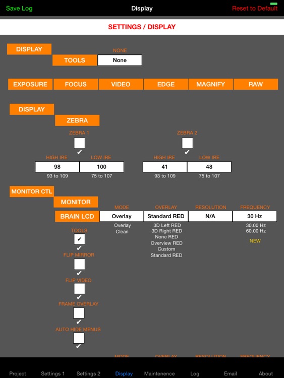Digital Camera Setup RED DRAGON v 5.1.49