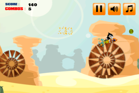 A Super Ninja Cannon Jumping Wheels Adventure Free Games screenshot 2