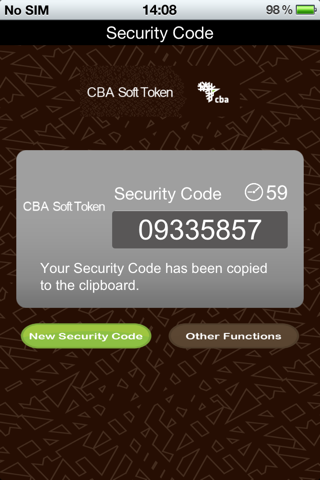 CBA Mobile Token screenshot 2