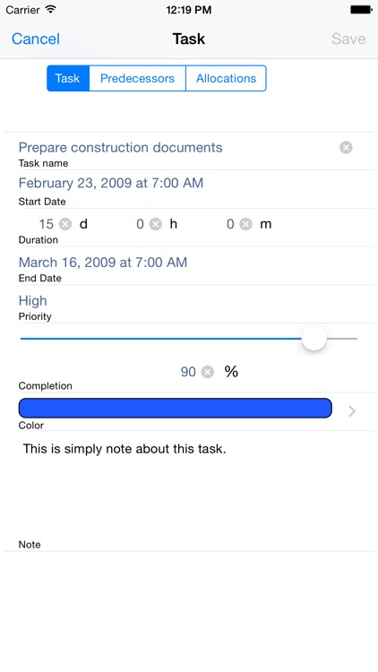 Project Planner - Gantt app screenshot-3