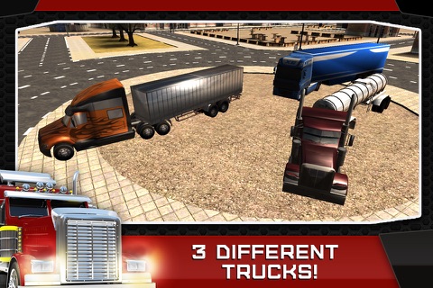 3D Trucker - Driving and Parking Simulator - Drive And Park European Container Lorry And Oil Truck - Realistic Simulation & Free Racing Game screenshot 2