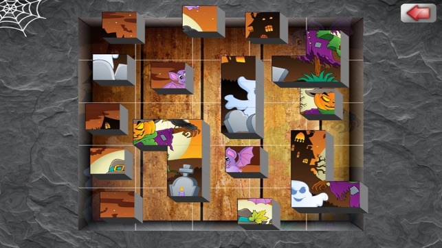 Creepy Halloween Puzzle For Kids And Tod