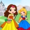 An entertaining puzzle game for kids and toddlers with princesses