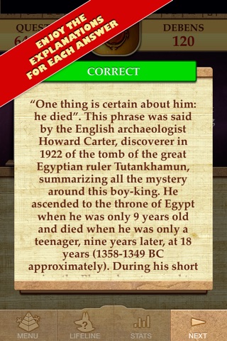 Genius Quiz Ancient Egypt History Full screenshot 3