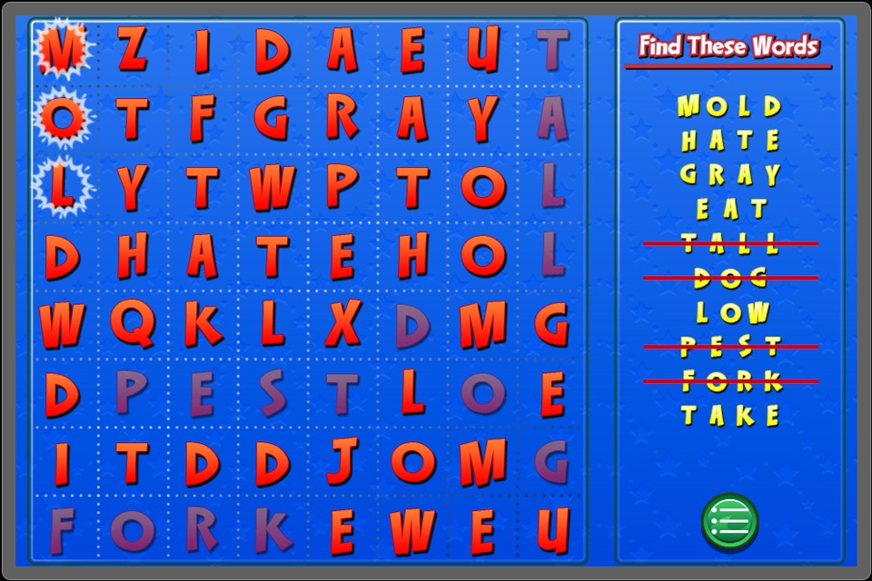 Word Search For Kids 2 - Perfect for Kinder, First and Second Grade screenshot 4