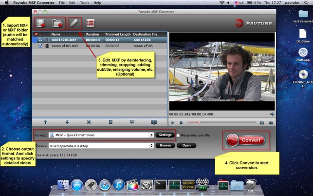 Pavtube mxf converter for mac
