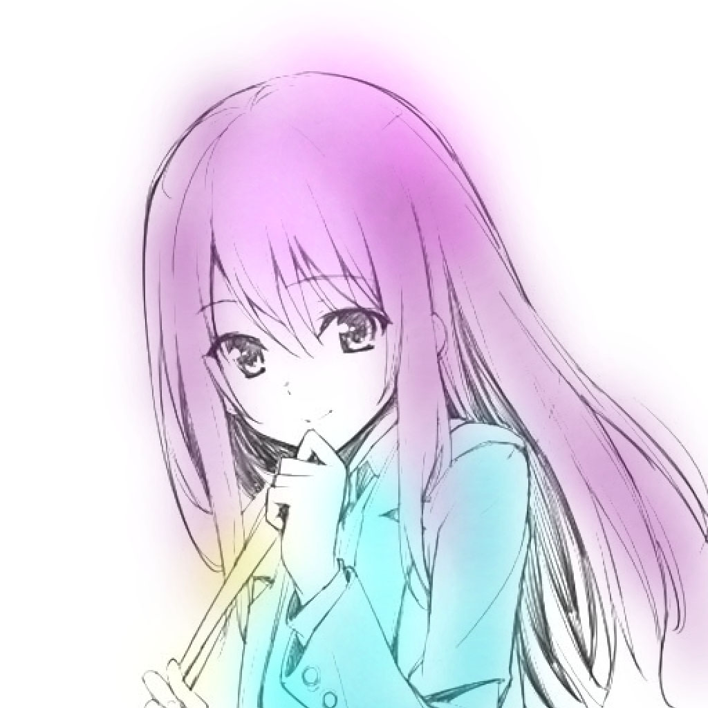 Cartoon Girl Paint App Icon