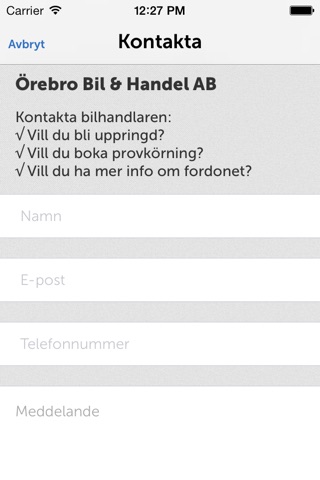 Örebro Bil & Handel AB screenshot 2