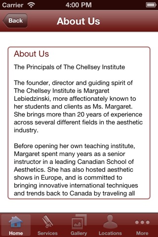 Chellsey Institute of Aesthetics screenshot 2